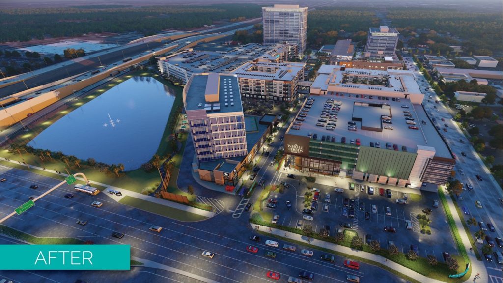 Rendering of Tampa's new urban district, Midtown Tampa