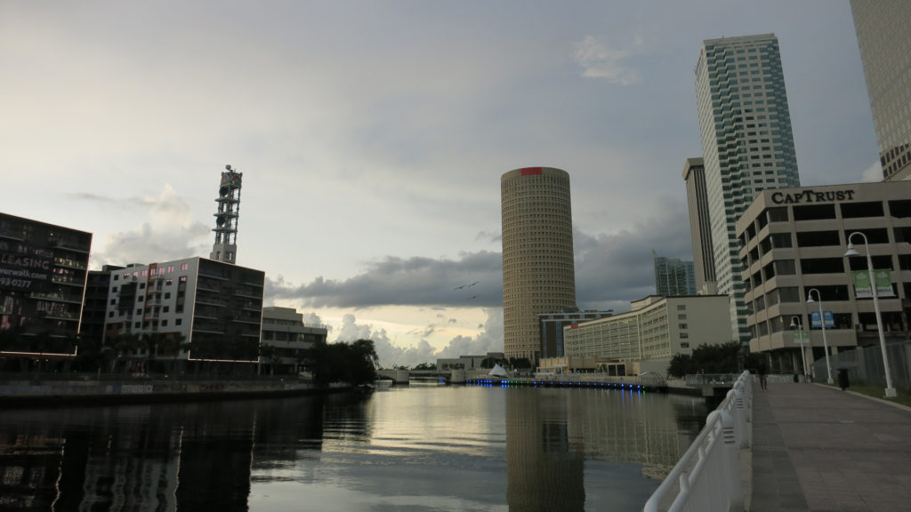 View of downtown Tampa from the Riverwalk