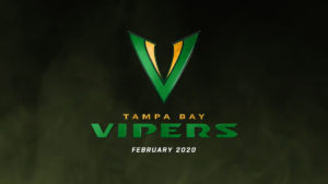 The new logo for the Tampa Bay Vipers, Tampa's XFL team