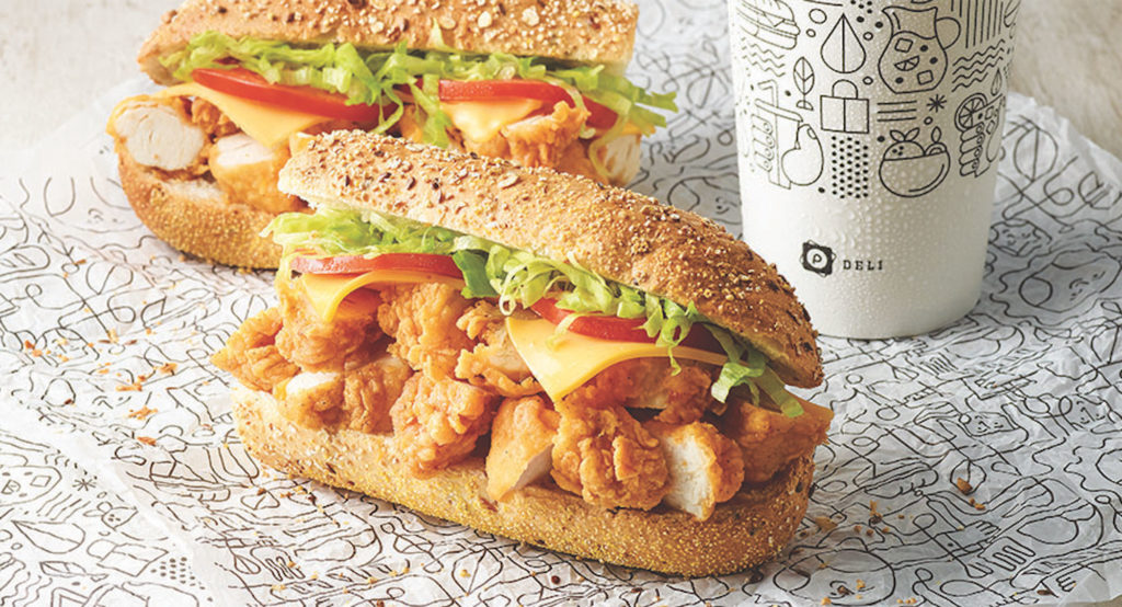 Photo of a fried chicken sandwich