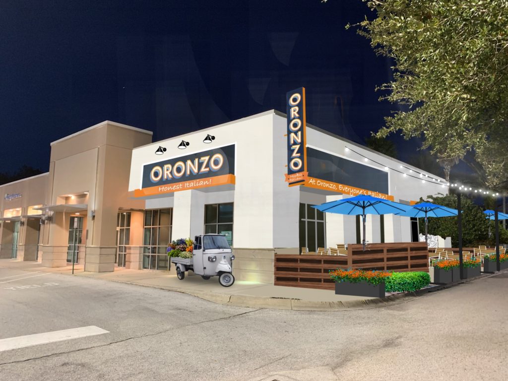 Rendering of a new Italian restaurant in Tampa