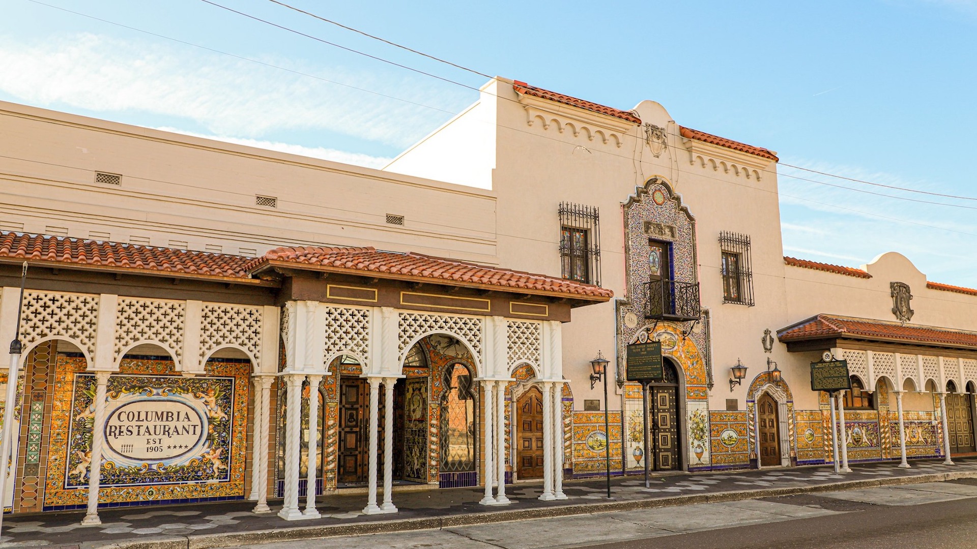 Exterior of a historic restaurant in Ybor City