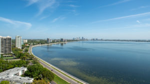 View from the top of a new condo tower on Bayshore Boulevard