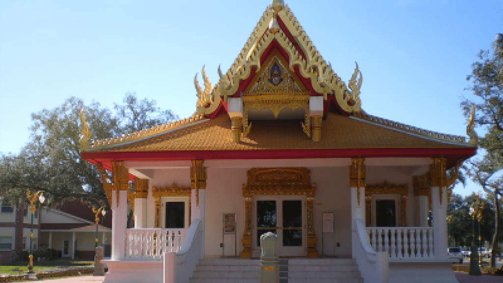 exterior of a buddhist temple