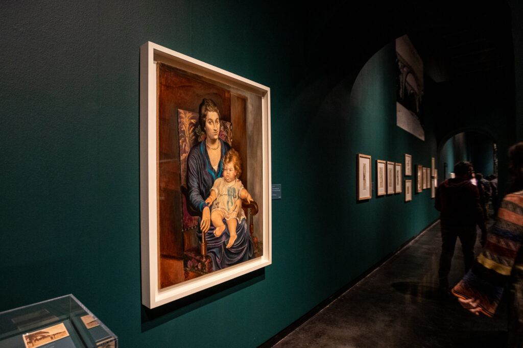 A painting by Pablo Picasso hangs on the wall at the Dalí Museum
