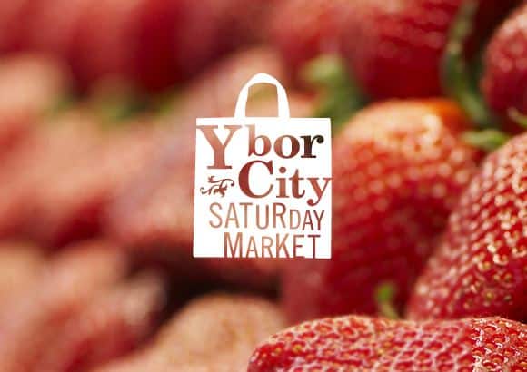 ybor city saturday market with image of strawberries