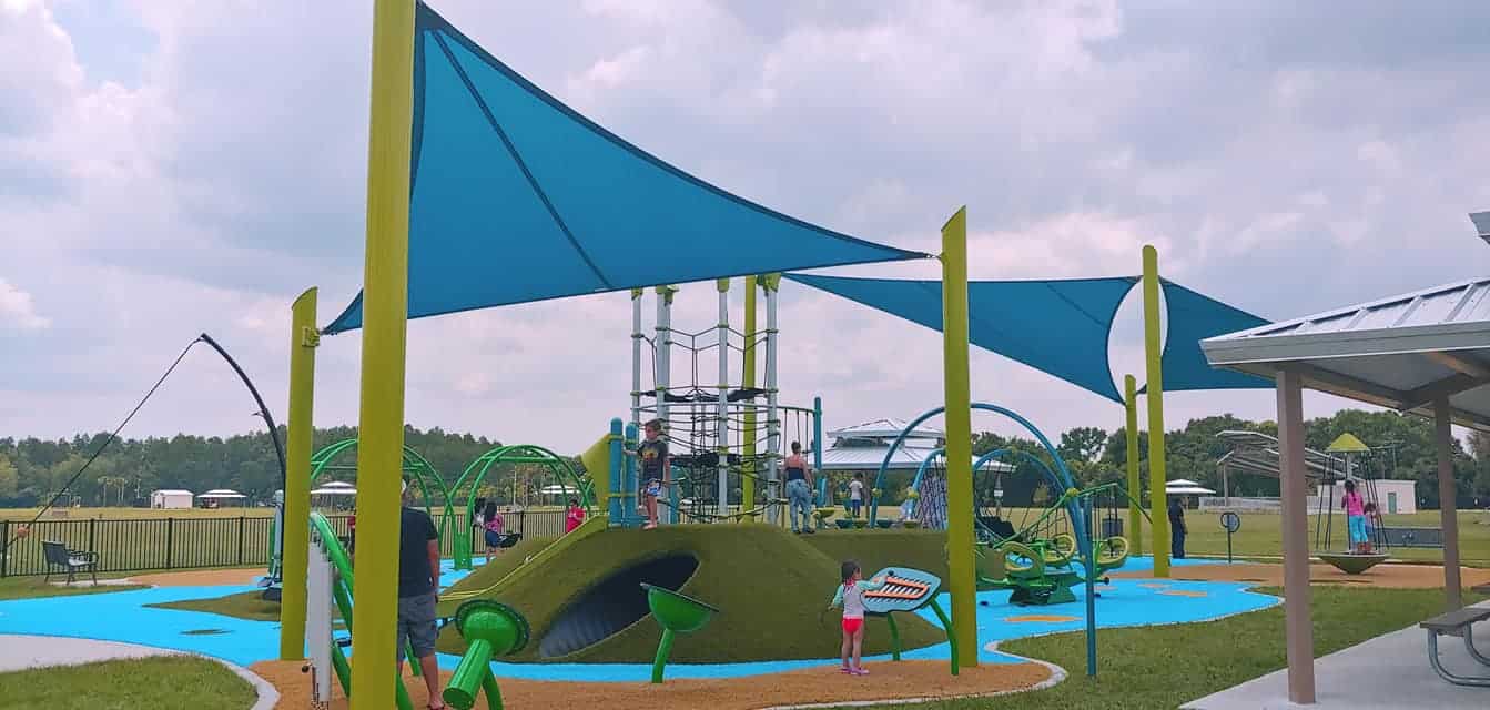 picture of playground with kids playing