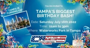 Tampa is turning 135! Tampa's biggest birthday bash! Saturday July 16 11am-3pm at waterworks park