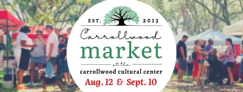 Carrollwood Market at the Carrollwood Cultural Center August 12