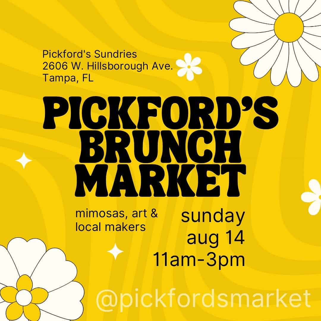 Pickford's Brunch Market Sunday August 14 11am-3pm