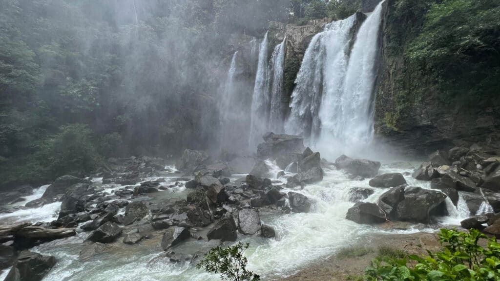 View of Catarata Uvita or the waterfalls