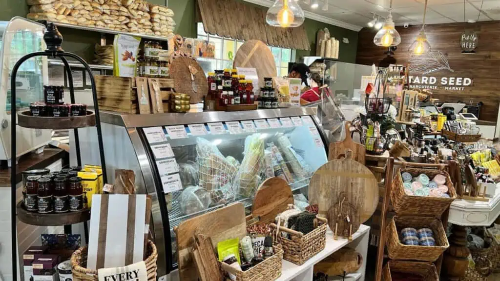 interior of a deli and charcuterie market