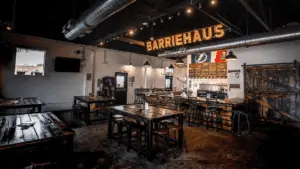 The interior of BarrieHaus