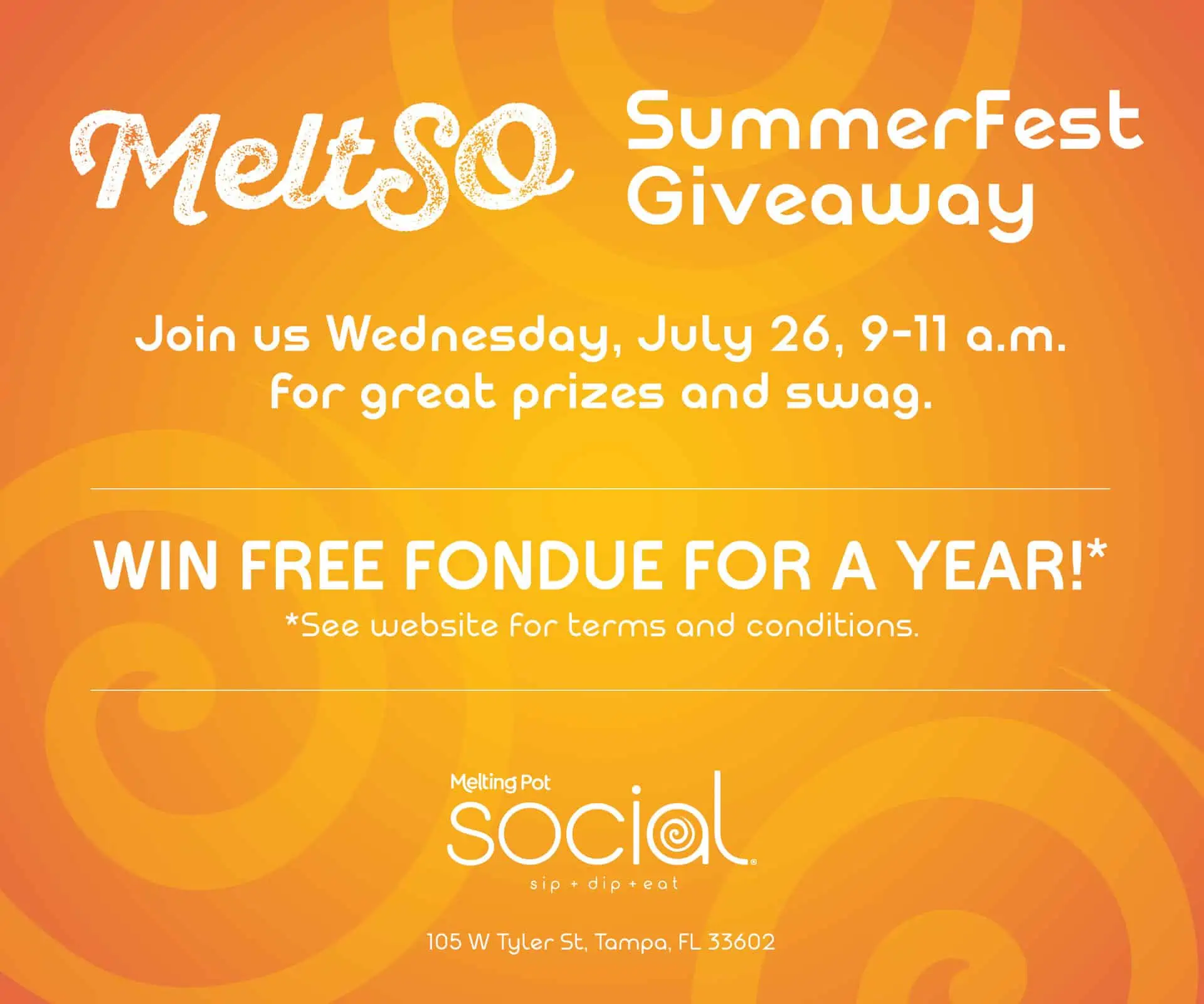 SummerFest Giveaway - win a year of free fondue!