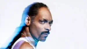 Snoop Dogg looks into the camera