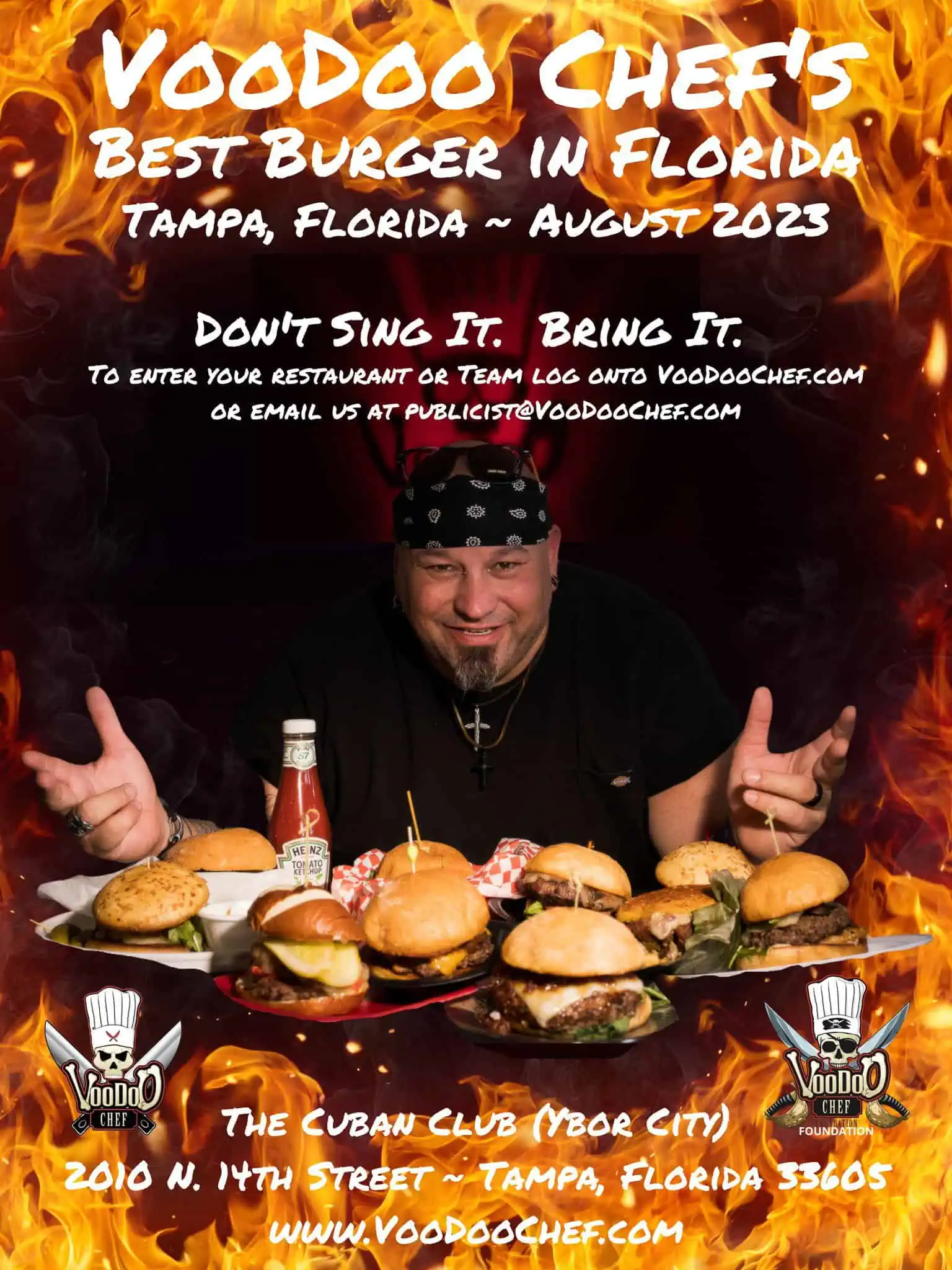 Help choose a champion for best burger in florida this weekend at the cuban club from 4pm-10pm