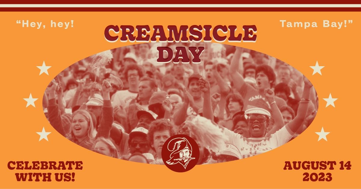 Tampa Bay Buccaneers Creamsicle Day at Armature Works