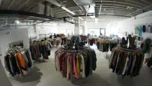 fish eye photo of a clothing boutique