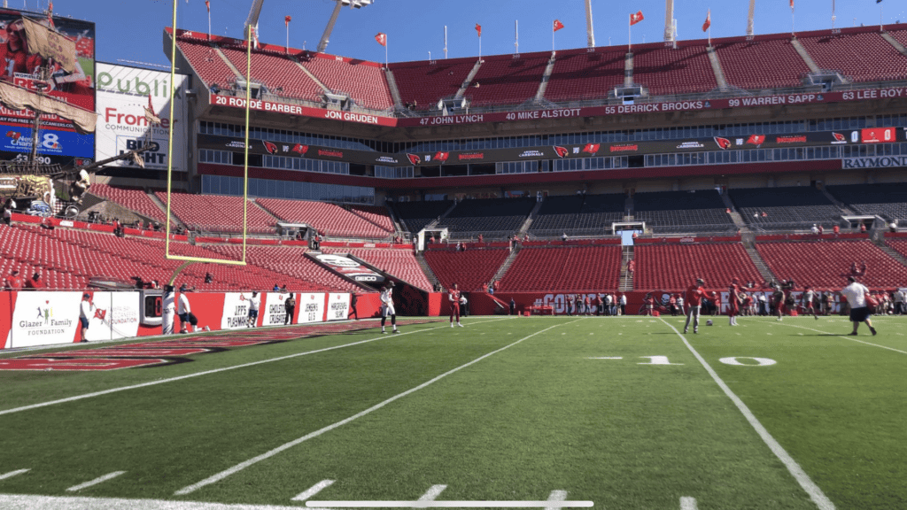 best seats in raymond james stadium