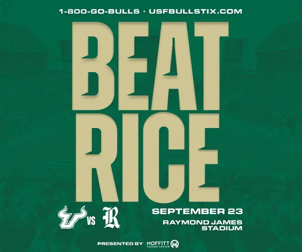 #BeatRice September 23rd at Raymond James Stadium