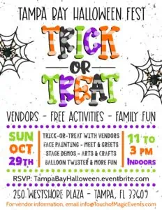 Trick or Treat - Sunday October 29th 11am-3pm at Westshore Plaza