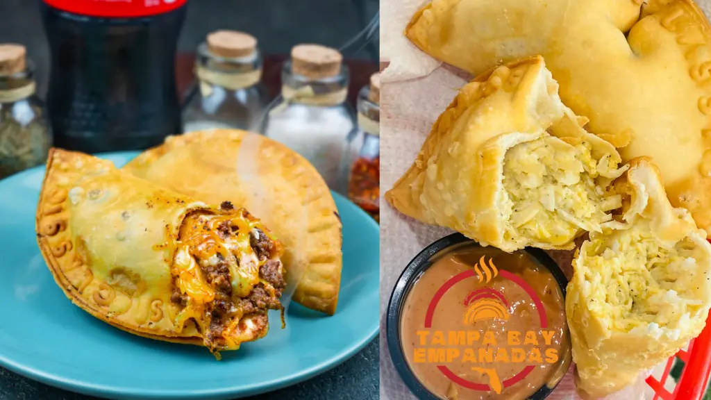 empanadas loaded with beef, cheese and chicken