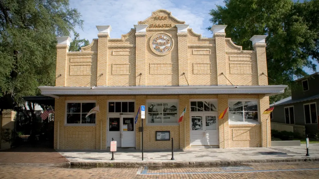 exterior of a brick building