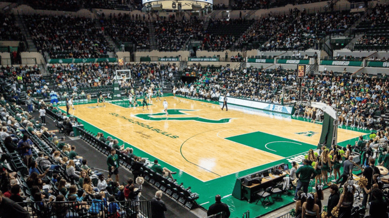 college basketball court