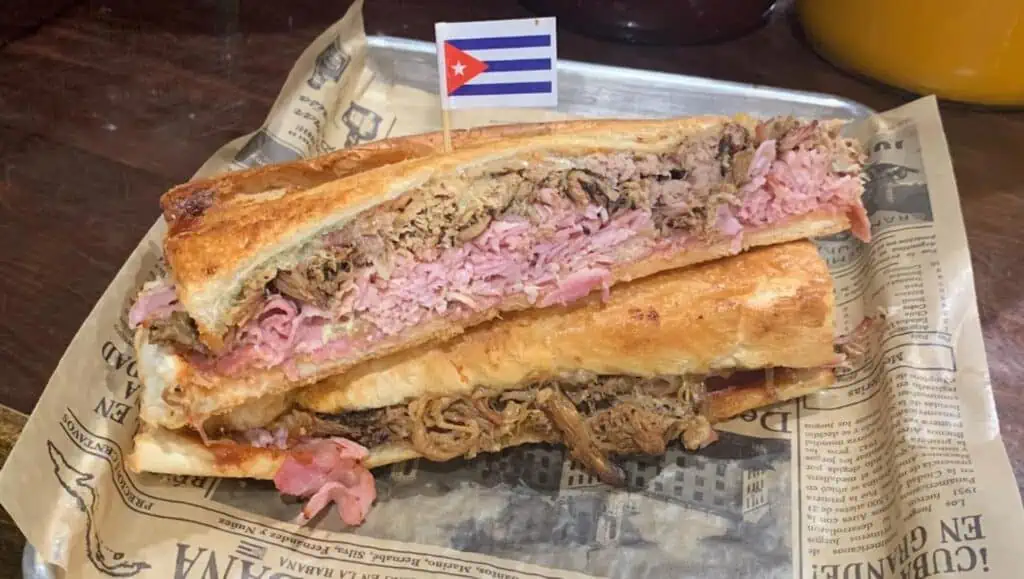 A cuban sandwich on a plate