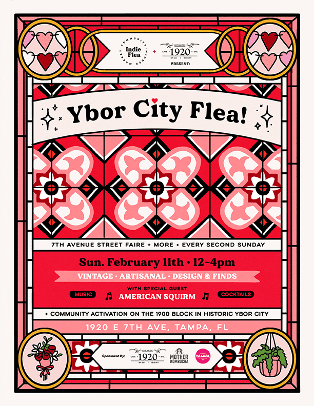 Ybor City Flea Sunday Feb 11 from 12pm-4pm