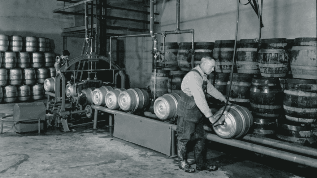 Old photograph of beer