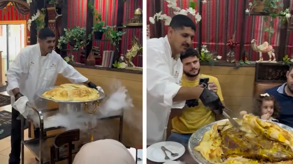 a chef prepares a huge meal table side in tampa 