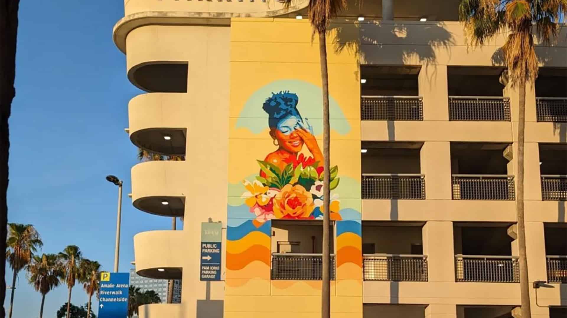 Nneka Jones paints 50-foot mural in Tampa - That's So Tampa