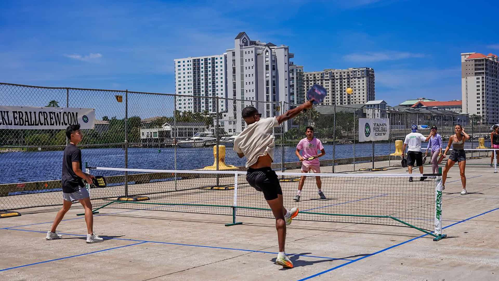 Pickleball takes over the waterfront: four-day pop-up event in downtown ...