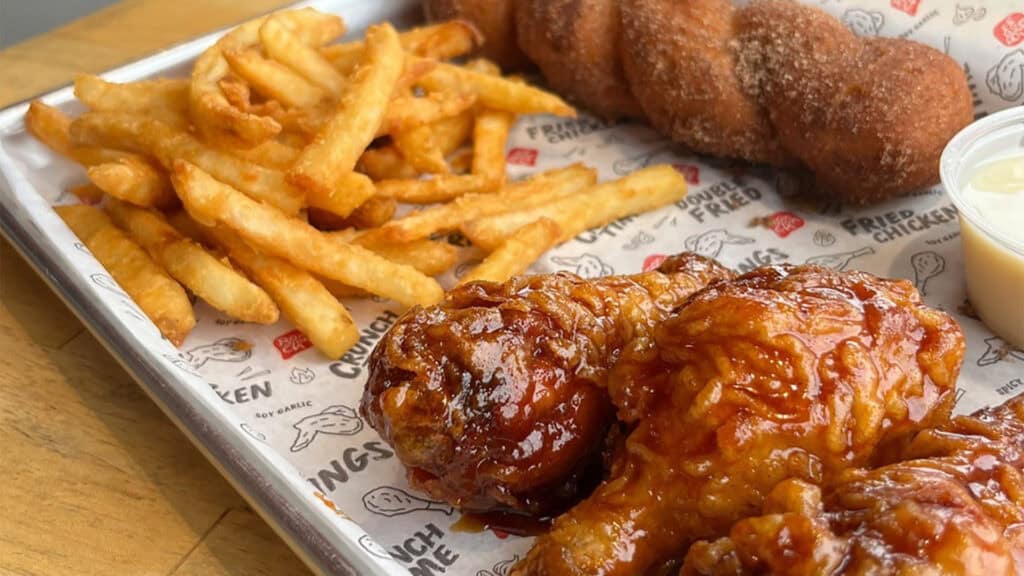 Fried chicken on a plate