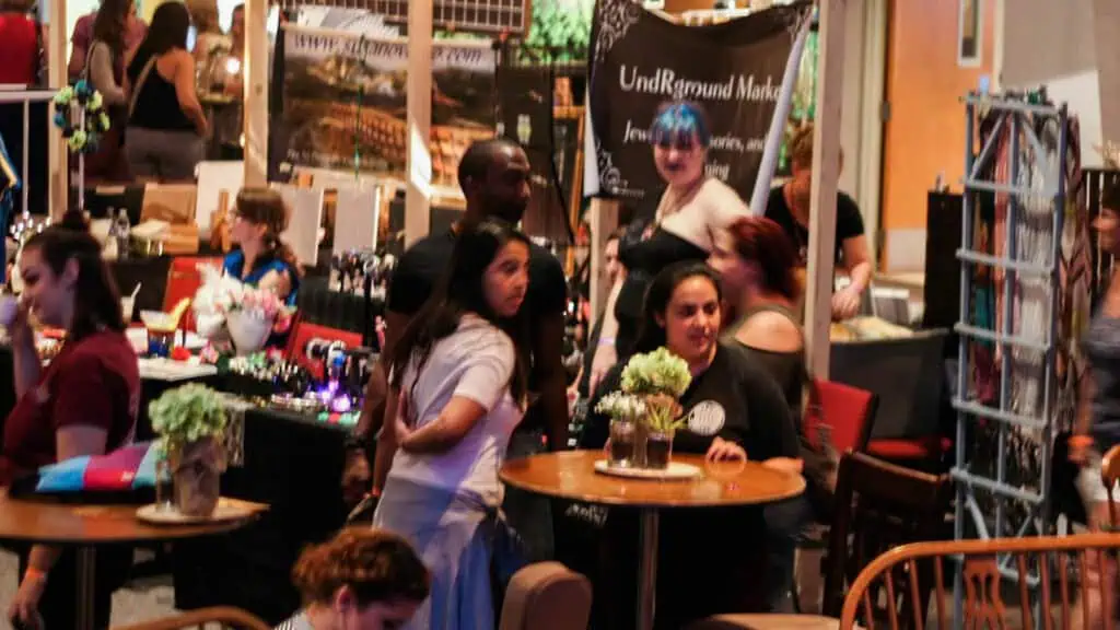 inside a coffee festival 