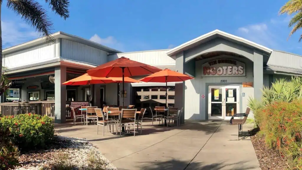 exterior of a restaurant on a sunny day