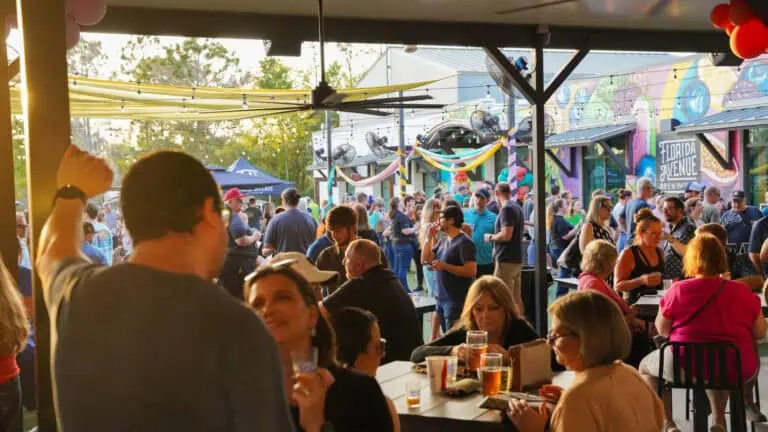 People at a brewery