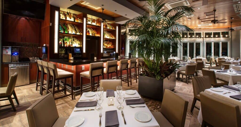 Dining room inside Ocean Prime