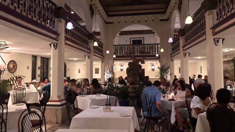 Interior of a historic restaurant