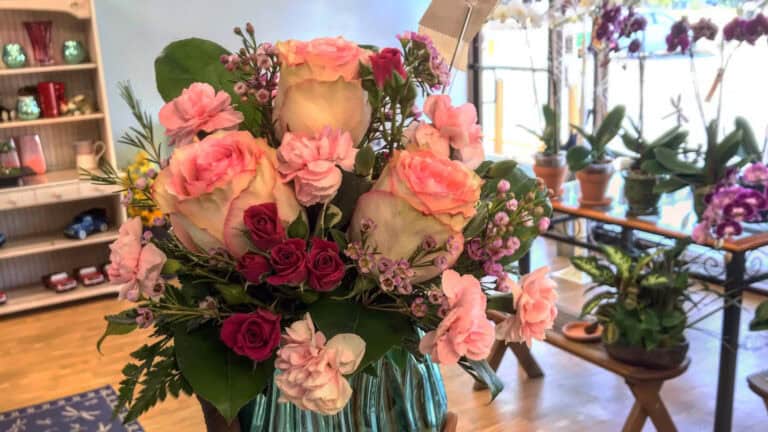 A bouquet of flowers