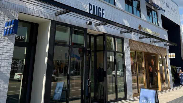 The exterior of a store