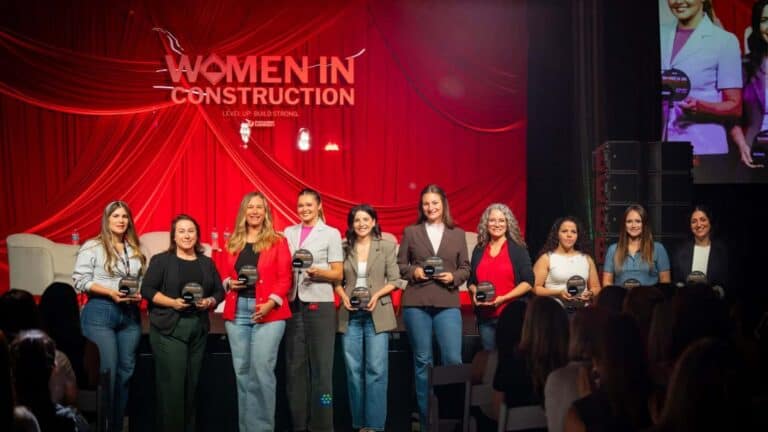 People at a conference of women in construction