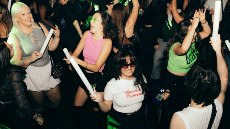 Women dancing at a party