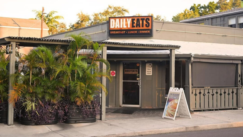 Exterior of a restaurant