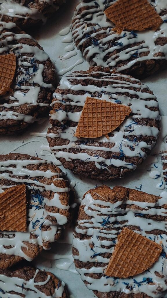 Baked goods on display