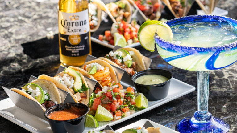 A plate of Mexican food