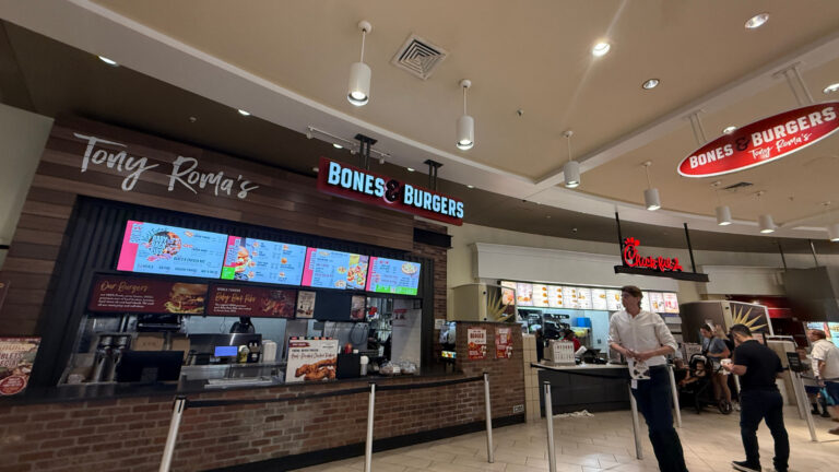 The exterior of a fast-casual restaurant