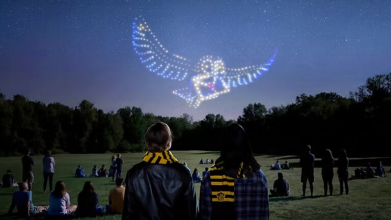 a Harry potter-inspired drone show