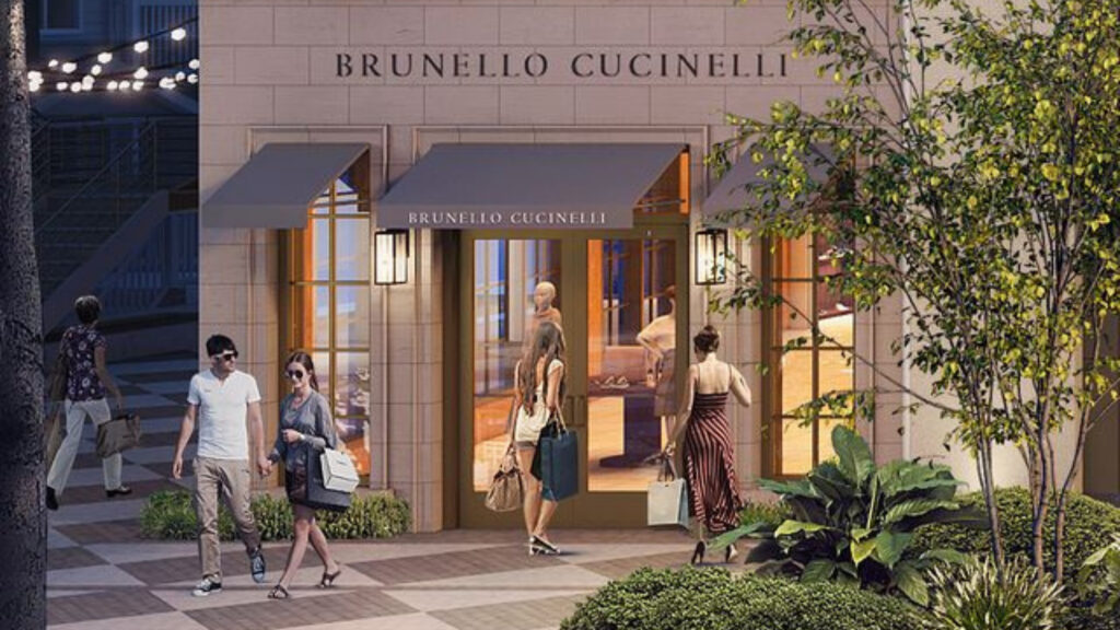 A rendering of Brunello Cucinelli which is coming to Tampa